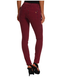 MiH Jeans Bonn High Rise Super Skinny In Red