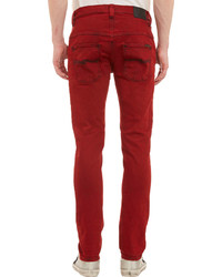 Nudie Jeans Co Five Pocket Taped Ted Jeans Red