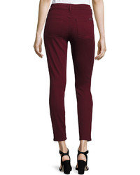 7 For All Mankind The Ankle Skinny Jeans Cranberry