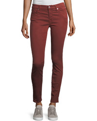 7 For All Mankind The Ankle Skinny Mid Rise Cropped Jeans