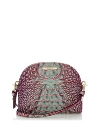 Brahmin Leah Croc Embossed Leather Crossbody Bag