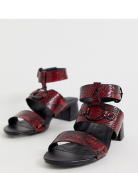 Simply Be Wide Fit Simply Be Daria Block Heel Metal Detail Sandals Wide Fit
