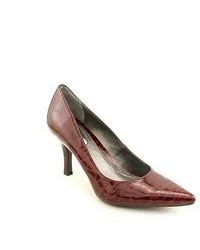Alfani Gracie Red Faux Leather Pumps Heels Shoes