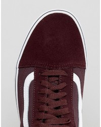Vans Old Skool Sneakers In Red Va31z9m4e