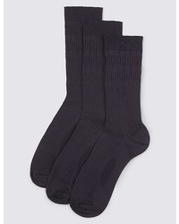 Marks and Spencer 3 Pack Freshfeettm Gentle Grip Socks