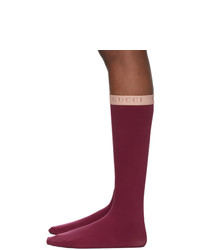 Gucci Burgundy Amila Socks