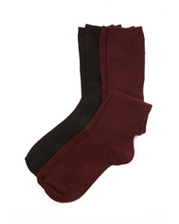 Forever 21 Cable Knit Knee High Sock Set