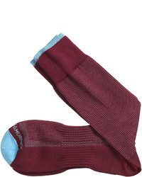 Johnston & Murphy First In Comfort Contrast Tipped Pin Dot Socks