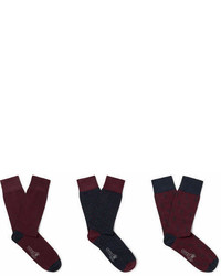 Corgi Kingsman Three Pack Patterned Cotton Blend Socks