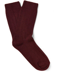 Nn07 Knitted Wool Blend Socks