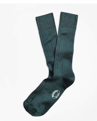 Brooks Brothers Rib Knit Crew Socks