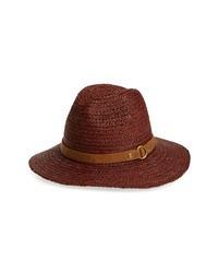 Burgundy Straw Hat
