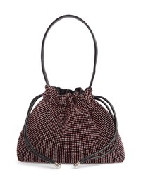Burgundy Studded Bucket Bag