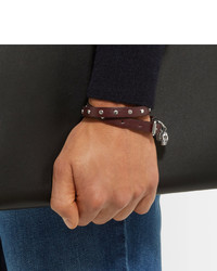 Alexander McQueen Studded Leather Wrap Bracelet