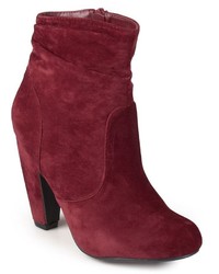 Journee Collection Qmork Slouch Heeled Ankle Boots