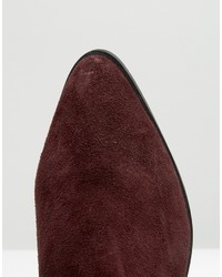 Asos Reality Wide Fit Suede Ankle Boots