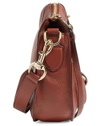 Rebecca Minkoff Dog Clip Leather Suede Saddle Bag