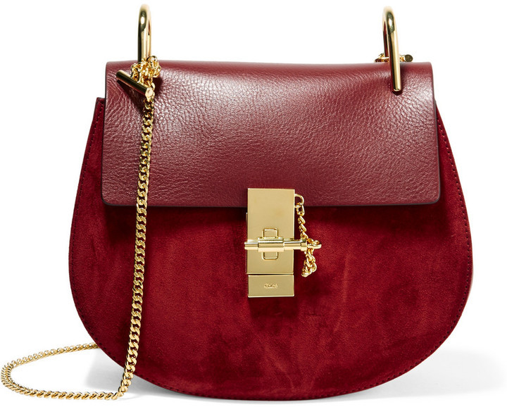 chloe bag burgundy