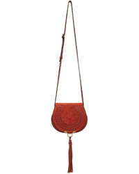 Chloé Red Suede Small Marcie Bag