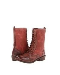Dirty Laundry Paxton Lace Up Boots Oxblood