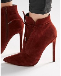 Asos Eddie Suede Pointed Lace Up Boots