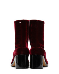 Maison Margiela Red Velvet I Boots