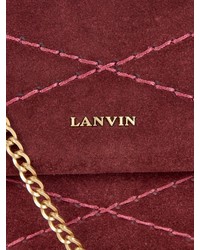 Lanvin Mini Sugar Quilted Suede Cross Body Bag