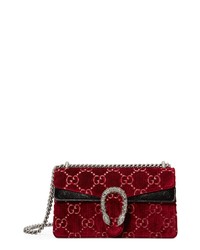 Gucci Small Dionysus Gg Velvet Shoulder Bag