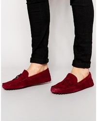Asos Brand Driving Shoes In Suede