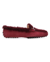 Tod's Gommini Shearling Loafers