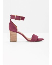 Other Stories Almond Toe Suede Sandals