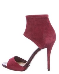 Brian Atwood B Suede Ankle Cuff Sandals