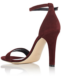 Barneys New York Suede Ankle Strap Sandals