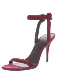 Alexander Wang Suede Ankle Strap Sandals