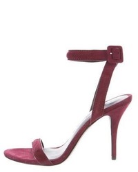 Alexander Wang Suede Ankle Strap Sandals