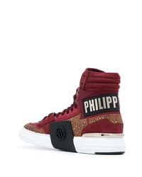 Philipp Plein Crystal Hi Top Sneakers