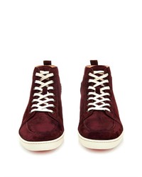 Christian Louboutin Rantinos High Top Suede Trainers