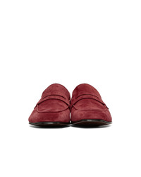 Paul Smith Red Suede Glynn Loafers