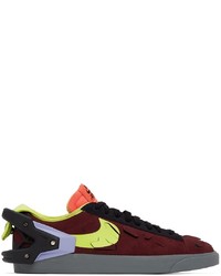 Nike Burgundy Acronym Edition Blazer Low Sneakers