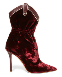 Malone Souliers Daisy 100 Med Velvet Ankle Boots