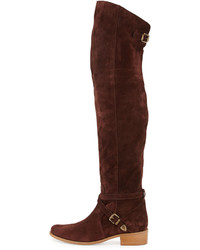 Charles David Gianna Suede Over The Knee Boot Bordeaux