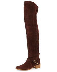 Charles David Gianna Suede Over The Knee Boot Bordeaux