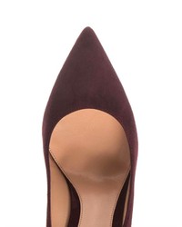 Gianvito Rossi Business Point Toe Suede Pumps