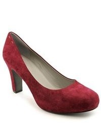 Eileen Fisher Purei Burgundy Suede Pumps Heels Shoes Newdisplay