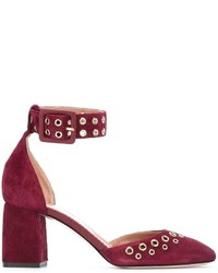 RED Valentino Eyelets Ankle Strap Pumps