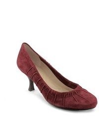 Tahari Elizabeth Red Suede Pumps Heels Shoes Newdisplay