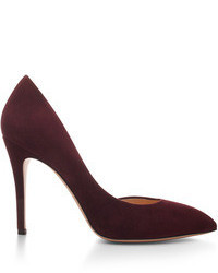 Charlotte Olympia The Lady Is A Vamp Suede Pumps Bordeaux