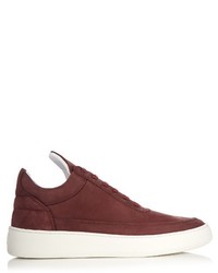 Filling Pieces Low Top Suede Trainers