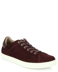 Gianvito Rossi Suede Lace Up Sneakers