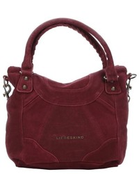 Liebeskind Ruby Red Suede Gina E Convertible Tote